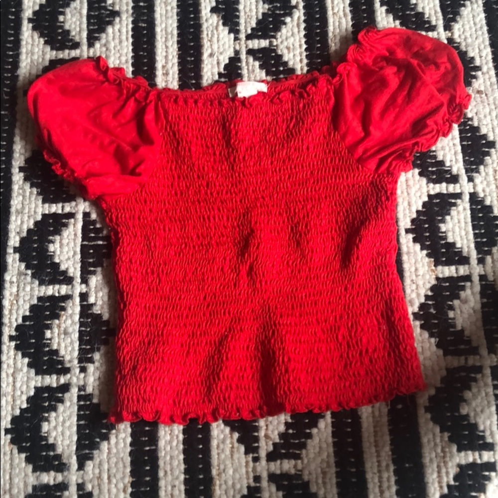 Red girls top